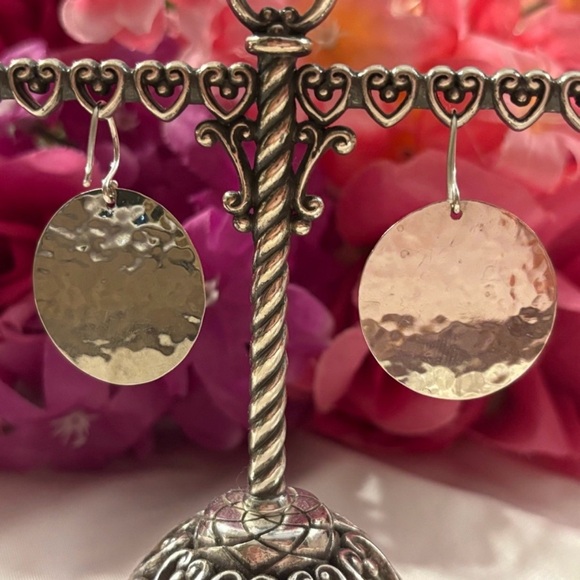 Silpada Quartzite Flower Blossom Sterling Silver Earrings W2138 - Picture 10 of 14